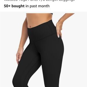 High-Waisted Black Leggings